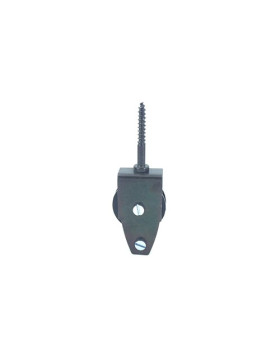 BLACK LAG SCREW PULLEY WITH BRACE 40 MM DIAMETER

 