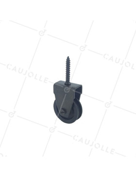 BLACK LAG SCREW PULLEY 40 MM DIAMETER  • Caujolle