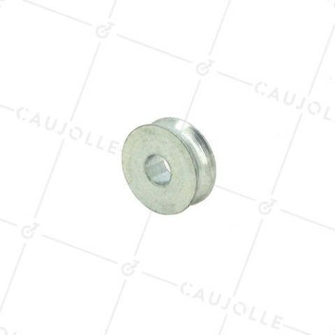 POULIE SEULE ACIER DIAMÈTRE 30 MM CHARGE 50 KG AXE 10 MM POUR CABLE DE 8 MM • Caujolle