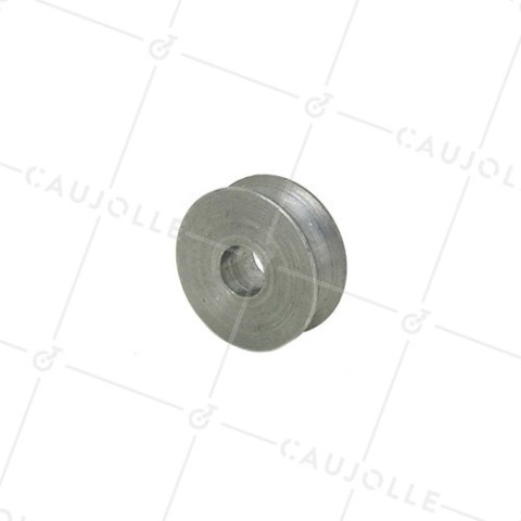 POULIE ACIER À GORGE RONDE POUR CÂBLE DE 10 MM DIAMÈTRE 40 MM AXE 11 MM CHARGE 60 KG • Caujolle