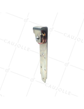 MONTURE DE PORTAIL SUSPENDU À GORGE CARRÉE DIAMÈTRE 60 MM POUR RAIL DE 8 A10 MM CHARGE 250 KG • Caujolle