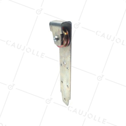 MONTURE DE PORTAIL SUSPENDU À GORGE CARRÉE DIAMÈTRE 60 MM POUR RAIL DE 8 A10 MM CHARGE 250 KG • Caujolle