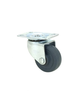 Furniture castor wheel with swivel plate 35 mm diameter 1