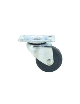 ROULETTE PIVOTANTE EN CAOUTCHOUC DIAMÈTRE 35 MM CHARGE 20 KG - S12C35