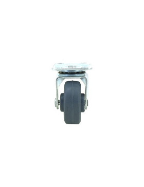 ROULETTE PIVOTANTE EN CAOUTCHOUC DIAMÈTRE 35 MM CHARGE 20 KG - S12C35