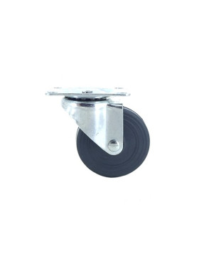 ROULETTE D'AMEUBLEMENT CAOUTCHOUC DIAMÈTRE 50 MM CHARGE 30 KG - S12C50