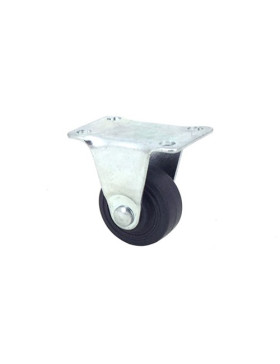 ROULETTE EN CAOUTCHOUC FIXE DIAMÈTRE 30 MM CHARGE 15 KG