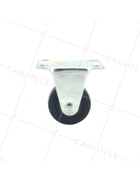 Castor wheel for furniture non-swivel plate 30 mm diameter 2