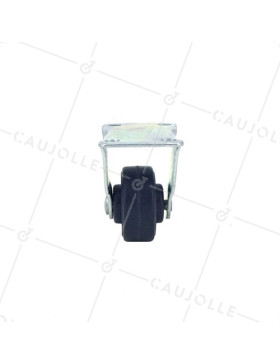 ROULETTE EN CAOUTCHOUC FIXE DIAMÈTRE 30 MM CHARGE 15 KG