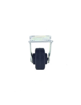 ROULETTE EN CAOUTCHOUC FIXE DIAMÈTRE 30 MM CHARGE 15 KG