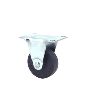 Castor wheel for furniture non-swivel plate 42 mm diameter 1