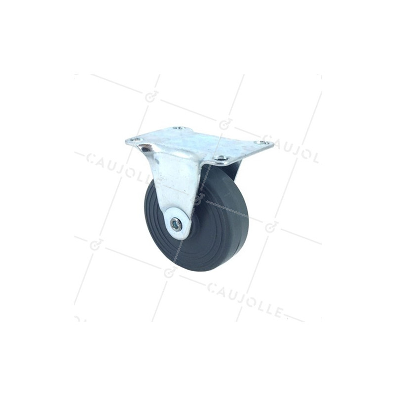 ROULETTE D'AMEUBLEMENT CAOUTCHOUC DIAMÈTRE 50 MM CHARGE 30 KG - S18C50