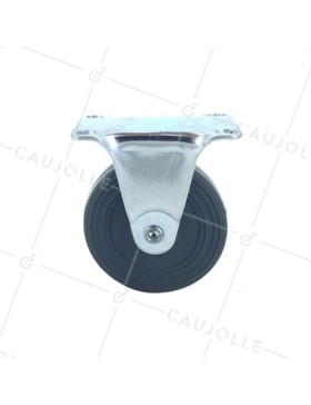 ROULETTE D'AMEUBLEMENT CAOUTCHOUC DIAMÈTRE 50 MM CHARGE 30 KG - S18C50