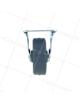ROULETTE D'AMEUBLEMENT CAOUTCHOUC DIAMÈTRE 50 MM CHARGE 30 KG - S18C50