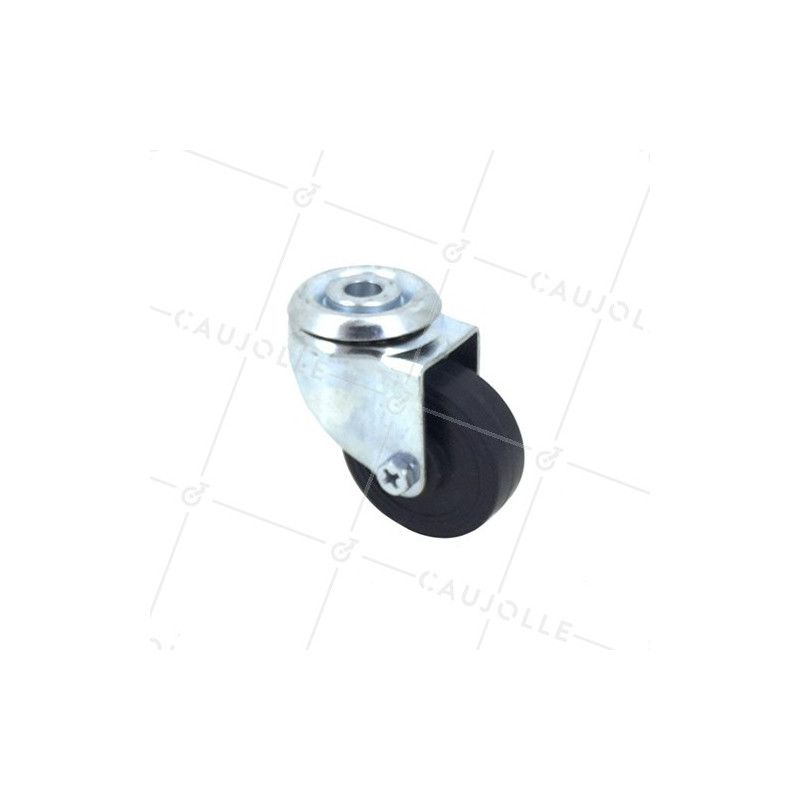 Furniture castor wheel with eye swivel 42 mm diameter 1