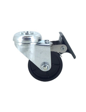 Furniture castor wheel with eye swivel with brake 50 mm diameter 3