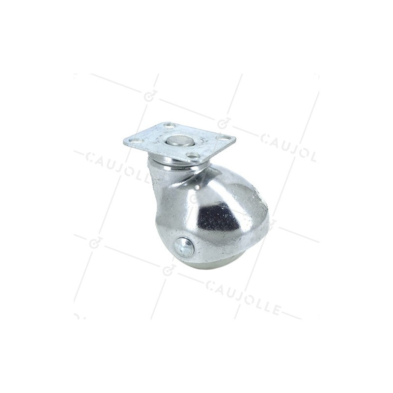 Castor FURNITURE CASTOR WITH NON-STAINING RUBBER BALL DIAMETER 50 MM LOAD 35 KG - S16P50