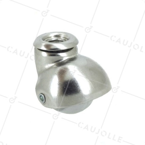 ROULETTE D’AMEUBLEMENT EN CAOUTCHOUC NON TACHANT  DIAMÈTRE 40 MM CHARGE 35 KG FIXATION DE 10 MM - S16O 40 • Caujolle