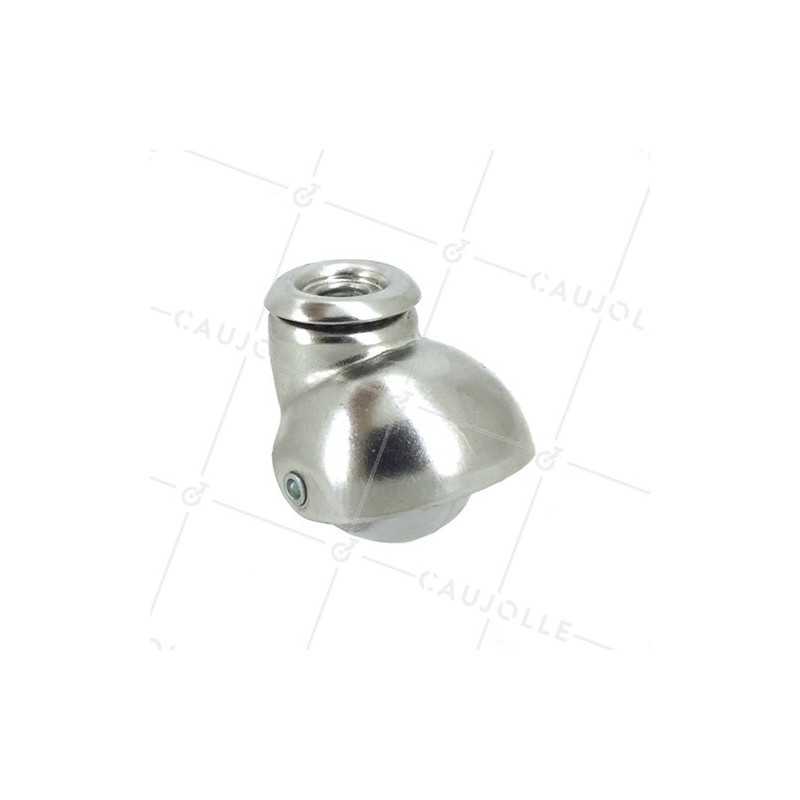Spherical castor wheel for carpet with eye swivel 40 mm diameter 1