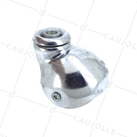 FURNITURE CASTOR IN NON-MARKING RUBBER 50 MM DIAMETER 35 KG MAX LOAD 10 MM FIXING - S16O50 • Caujolle