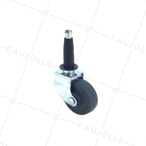FURNITURE SWIVEL CASTOR WHEEL WITH SPINDLE S40 35 MM DIAMETER  • Caujolle