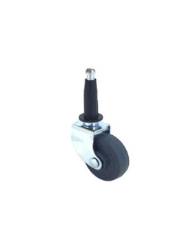 ROULETTE D’AMEUBLEMENT PIVOTANTE À TIGE DIAMÈTRE 35 MM CHARGE 15 KG -S40C35