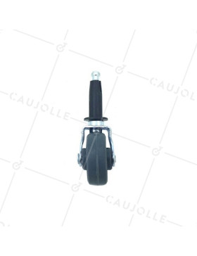 ROULETTE D’AMEUBLEMENT PIVOTANTE À TIGE DIAMÈTRE 35 MM CHARGE 15 KG -S40C35