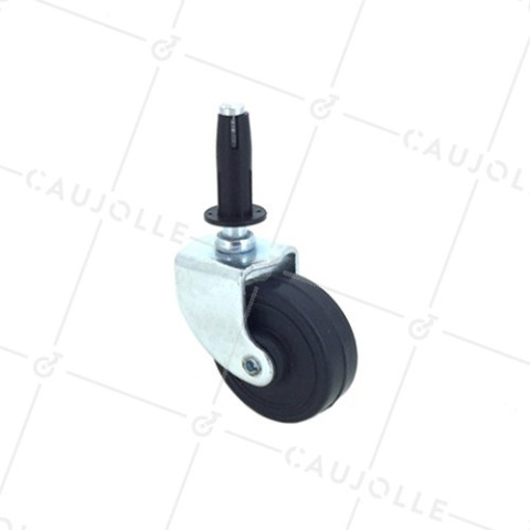 FURNITURE SWIVEL CASTOR WHEEL WITH SPINDLE S40 42 MM DIAMETER  • Caujolle