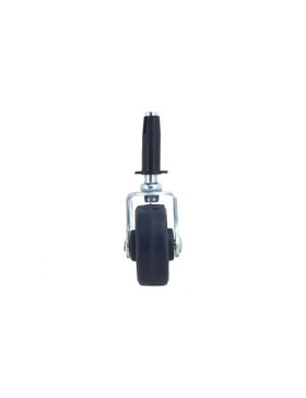 Furniture swivel castor wheel with smooth spindle 42 mm diameter 3