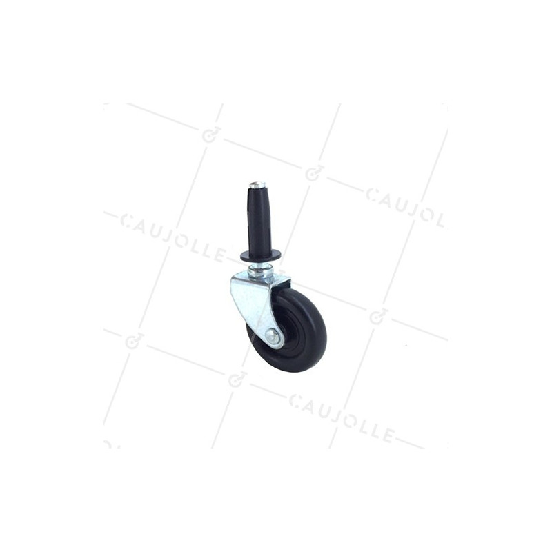 ROULETTE D’AMEUBLEMENT PIVOTANTE À TIGE  DIAMÈTRE 37 MM CHARGE 6 KG - S30 37