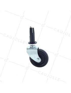 ROULETTE D’AMEUBLEMENT PIVOTANTE À TIGE  DIAMÈTRE 37 MM CHARGE 6 KG - S30 37