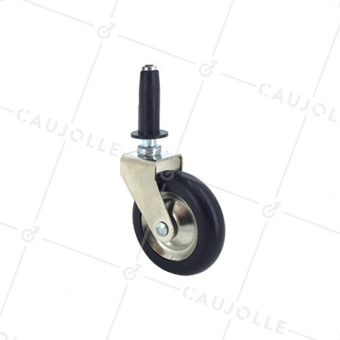 SWIVEL FURNITURE CASTOR WITH STEM S30 DIAMETER 50 MM  • Caujolle