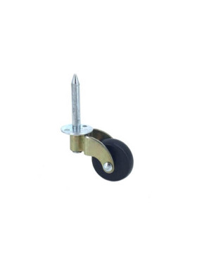 ROULETTE D’AMEUBLEMENT DIAMÈTRE 30 MM CHARGE 20 KG À  FIXER AU MARTEAU POUR TROU DE 6 MM