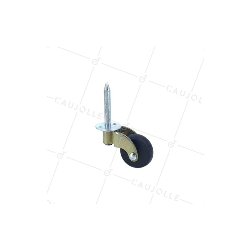 ROULETTE D’AMEUBLEMENT DIAMÈTRE 30 MM CHARGE 20 KG À  FIXER AU MARTEAU POUR TROU DE 6 MM