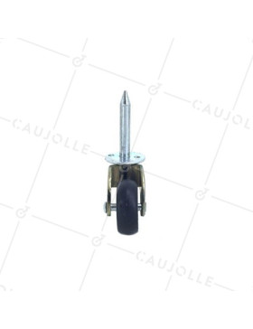 ROULETTE D’AMEUBLEMENT DIAMÈTRE 30 MM CHARGE 20 KG À  FIXER AU MARTEAU POUR TROU DE 6 MM