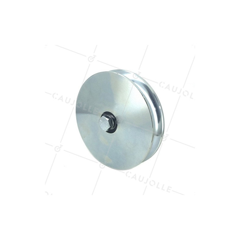 Wheel FOR REINFORCED SLIDING GATE WITH NARROW ROUND GROOVE 20 MM DIAMETER 160 MM