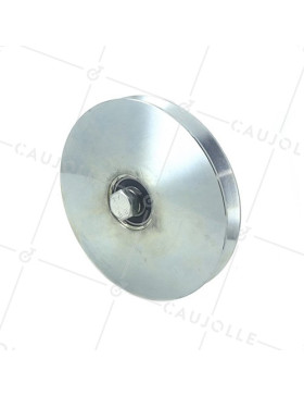 NARROW GATE WHEEL DIAMETER 160 MM FOR UNIVERSAL TRIANGULAR RAIL LOAD 550 KG AXLE 14 MM - GAGV160E • Caujolle