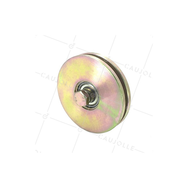 NARROW GROOVED DOOR ROLLER SQUARE 120 MM DIAMETER