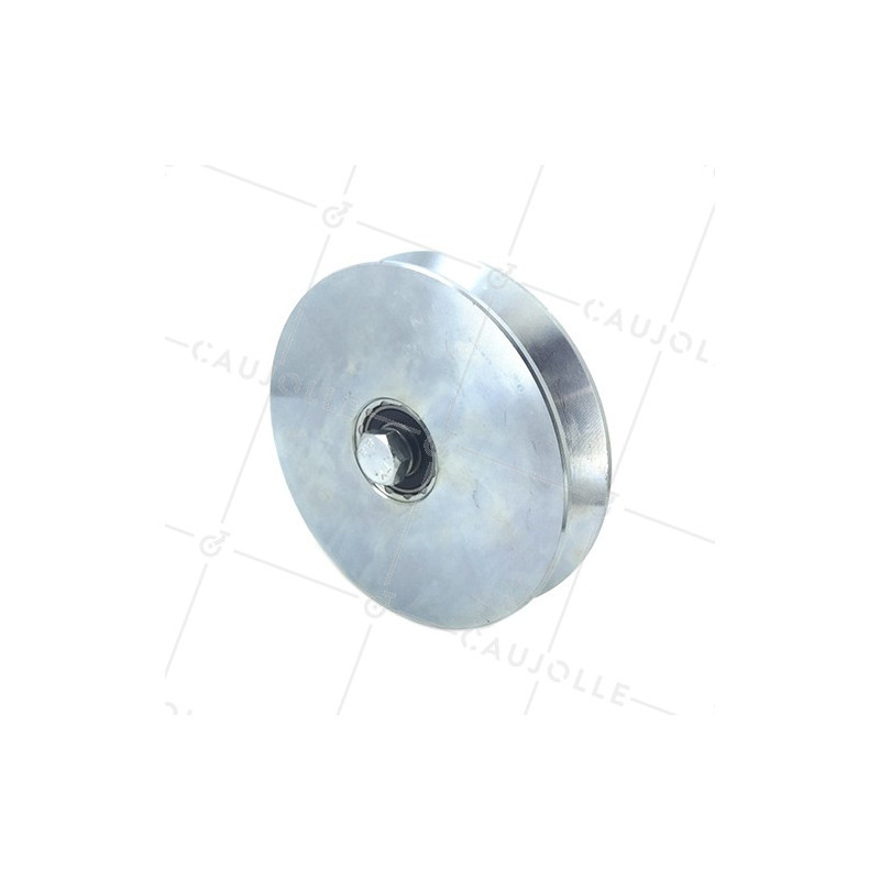 LARGE GROOVED DOOR ROLLER TRIANGULAR 160 MM DIAMETER