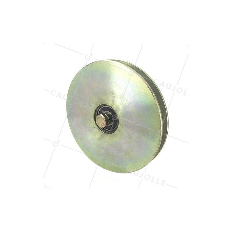 LARGE GROOVED DOOR ROLLER SQUARE 160 MM DIAMETER