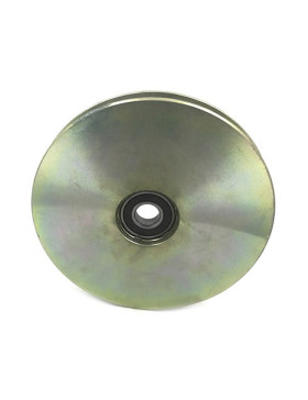 LARGE GROOVED DOOR ROLLER SQUARE 160 MM DIAMETER