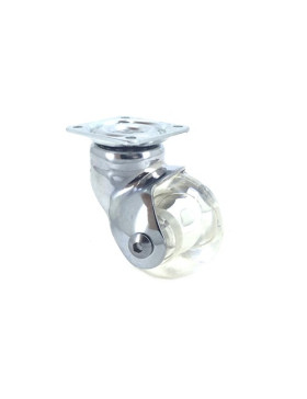 ROULETTE DESIGN TRANSPARENTE BOULE DIAMÈTRE 50 MM CHARGE 40 KG - CRYSTAL CHUNKY50P