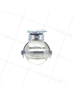 Chunky spherical designer castor wheel transparent 50 mm diameter 3