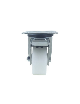 Industrial castor wheel with brake in polypropylene 80 mm diameter 4