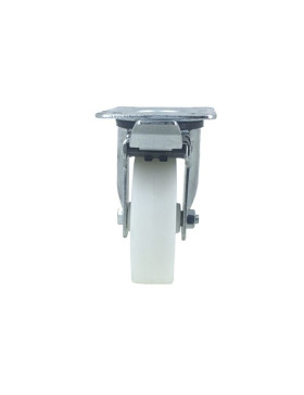 ROULETTE DE MANUTENTION À FREIN POLYPROPYLÈNE DIAMÈTRE 100MM CHARGE 125 MM - S2P100AF