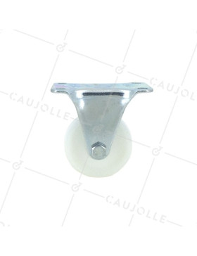 ROULETTE DE MANUTENTION FIXE EN NYLON DIAMÈTRE 50 MM CHARGE 35 KG - S7N50