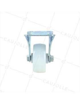 Industrial fixed-position castor wheel in nylon 50 mm diameter 3