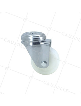 Industrial castor wheel in nylon with eye, 50 mm diameter 2