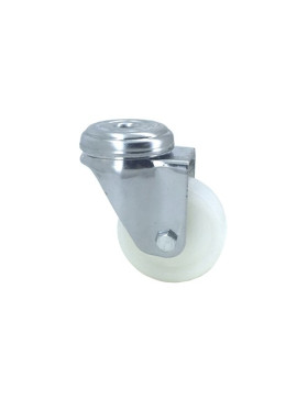 Industrial castor wheel in nylon with eye, 50 mm diameter 2