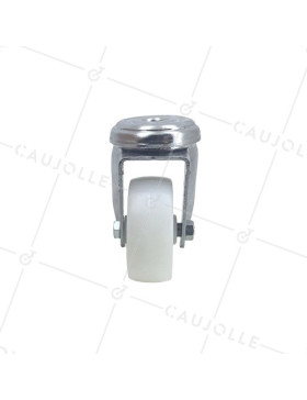 Industrial castor wheel in nylon with eye, 50 mm diameter 3